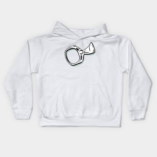 Old school beer pull tab Kids Hoodie